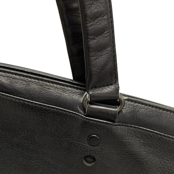 Auth BALENCIAGA Black Out City 459509 Black Leather Handbag - Picture 12 of 16